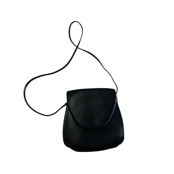 Vintage Coach Women's Black Leather Lindsay Crossbody Bag - Picture 2 of 9